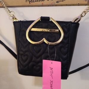 Betsey Johnson Heart ❤ Handle Crossbody Purse